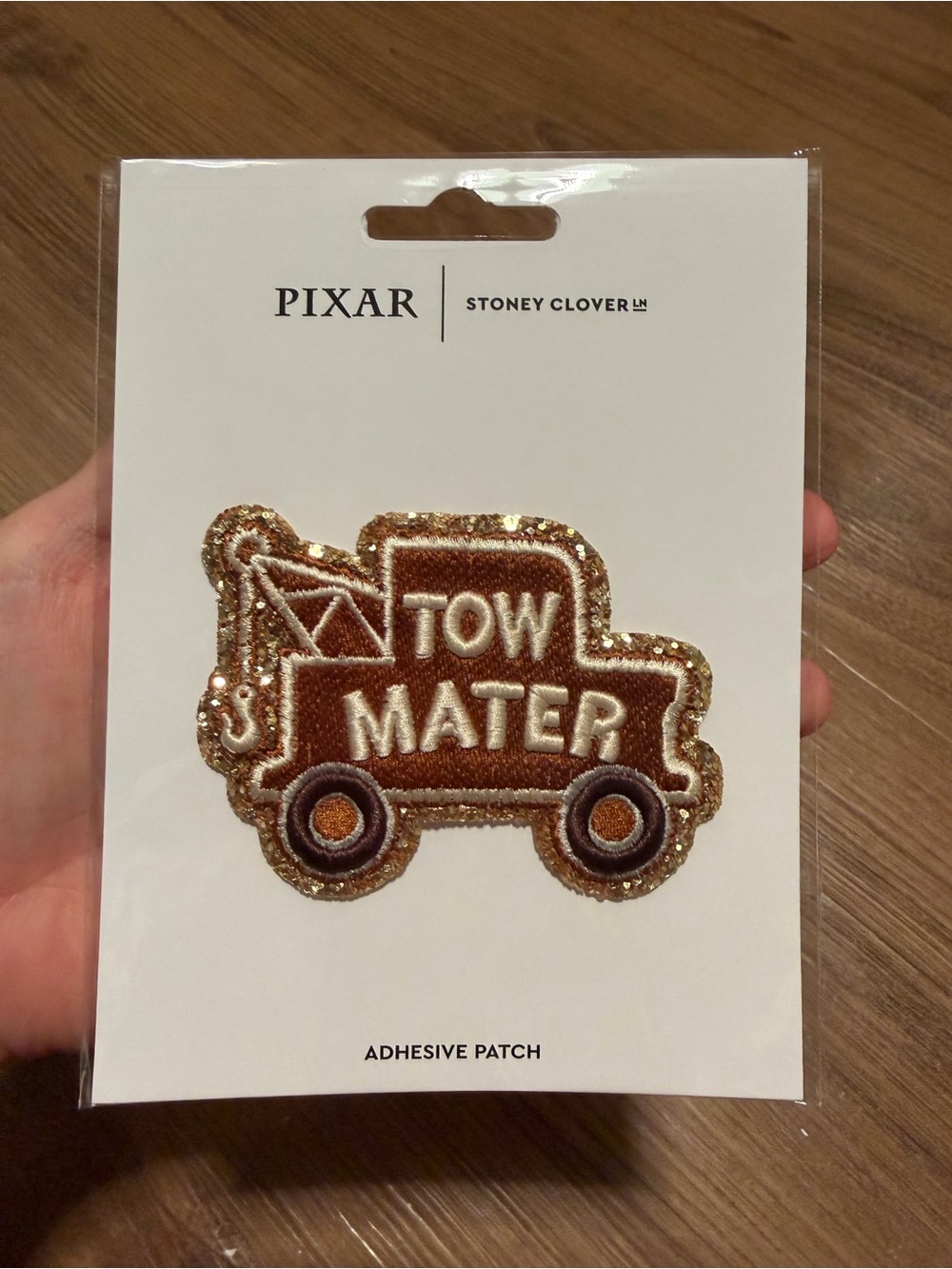 Stoney Clover Lane x PIXAR cars Tow Mater Adhesive Patch - Brown & Gold